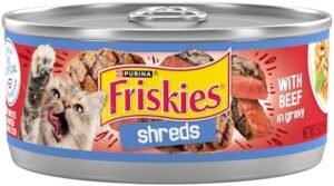 Purina Friskies Shreds With Beef in Gravy Wet Cat Food - (Pack of 24) 5.5 oz. Cans