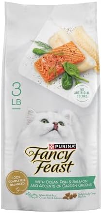 Purina Fancy Feast Dry Cat Food with Ocean Fish and Salmon - 3 lb. Bag