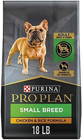 Purina Pro Plan Small Breed Dry Dog Food Chicken and Rice Formula With Guaranteed Live Probiotics - 18 lb. Bag
